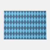 Blaue Bavaria Rhombus-Flaggenmuster Fußmatte (Vorderseite)