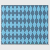 Blaue Bavaria Rhombus-Flaggenmuster Geschenkpapier (Flach)