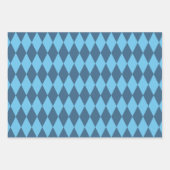 Blaue Bavaria Rhombus-Flaggenmuster Geschenkpapier Set (Vorderseite 3)