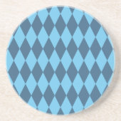 Blaue Bavaria Rhombus-Flaggenmuster Getränkeuntersetzer (Vorne)