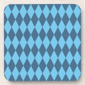 Blaue Bavaria Rhombus-Flaggenmuster Getränkeuntersetzer (Vorderseite)