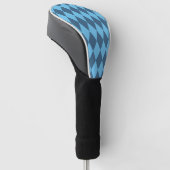 Blaue Bavaria Rhombus-Flaggenmuster Golf Headcover (angewinkelt)