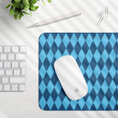 Blaue Bavaria Rhombus-Flaggenmuster Mousepad