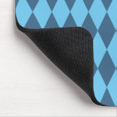 Blaue Bavaria Rhombus-Flaggenmuster Mousepad (Ecke)