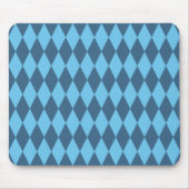Blaue Bavaria Rhombus-Flaggenmuster Mousepad (Vorne)