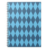 Blaue Bavaria Rhombus-Flaggenmuster Notizblock (Vorderseite)