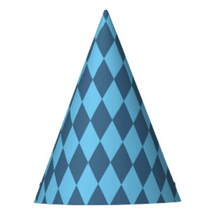 Blaue Bavaria Rhombus-Flaggenmuster Partyhütchen