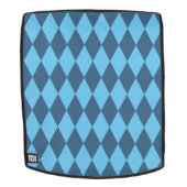 Blaue Bavaria Rhombus-Flaggenmuster Rucksack (Abnehmbare Front)