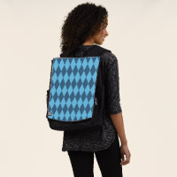 Blaue Bavaria Rhombus-Flaggenmuster