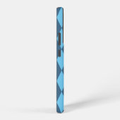 Blaue Bavaria Rhombus-Flaggenmuster Samsung Galaxy Hülle (Rechte Seite)