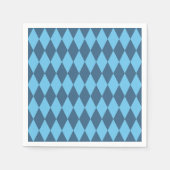 Blaue Bavaria Rhombus-Flaggenmuster Serviette (Vorderseite)