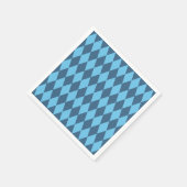 Blaue Bavaria Rhombus-Flaggenmuster Serviette (Ecke)
