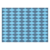 Blaue Bavaria Rhombus-Flaggenmuster Tischdecke (Vorderseite (Horizontal))