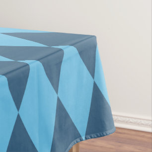 Blaue Bavaria Rhombus-Flaggenmuster Tischdecke