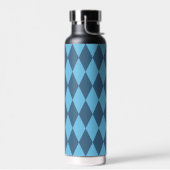 Blaue Bavaria Rhombus-Flaggenmuster Trinkflasche (Links)