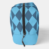 Blaue Bavaria Rhombus-Flaggenmuster Waschbeutel (Rechts)