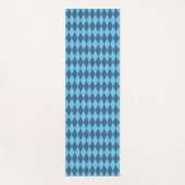 Blaue Bavaria Rhombus-Flaggenmuster Yogamatte (Vorderseite)