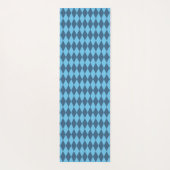 Blaue Bavaria Rhombus-Flaggenmuster Yogamatte (Rückseite)