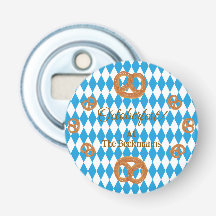 Blaue bayerische Oktoberfest-Brezeln personalisier