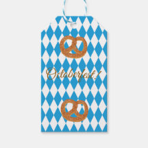 Blaue bayerische Oktoberfest-Brezeln personalisier