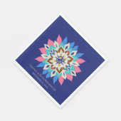 Blaue Bayou-Hochzeitsservietten Serviette (Ecke)