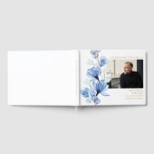 Blaue Beerdigung der Beerdigung des Fotos des Lebe Gästebuch (Voll)