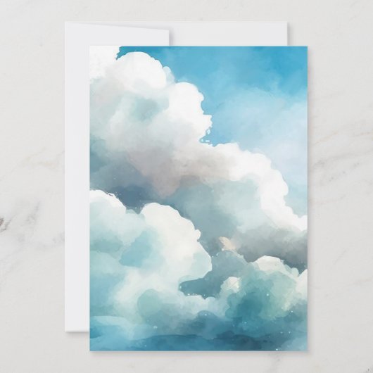 Blaue Beerdigung, Feiern des Lebens in Einladung (Rückseite)