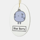 Blaue Beere Keramikornament (Links)