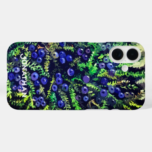 Blaue Beeren Case-Mate iPhone Hülle (Rückseite (Horizontal))