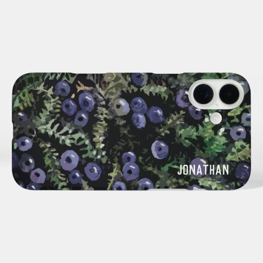 Blaue Beeren Case-Mate iPhone Hülle (Rückseite (Horizontal))