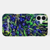 Blaue Beeren iPhone Hülle (Rückseite (Horizontal))