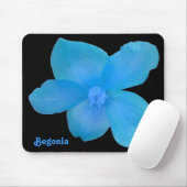 Blaue Begonia individuell anpassbare Mousepad (Mit Mouse)