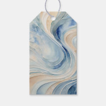 Blaue Beige Wellen