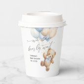 Blaue Bekleidung einfache moderne Babydusche Pappbecher