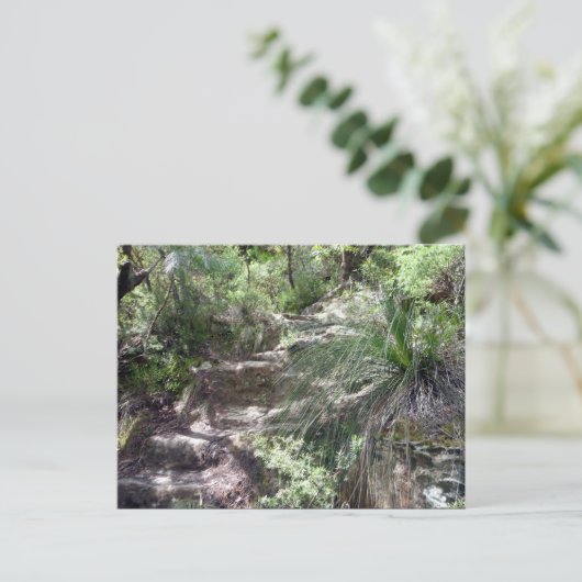 Blaue Bergbahn Postkarte (Stehend Vorderseite)