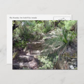 Blaue Bergbahn Postkarte (Vorne/Hinten)