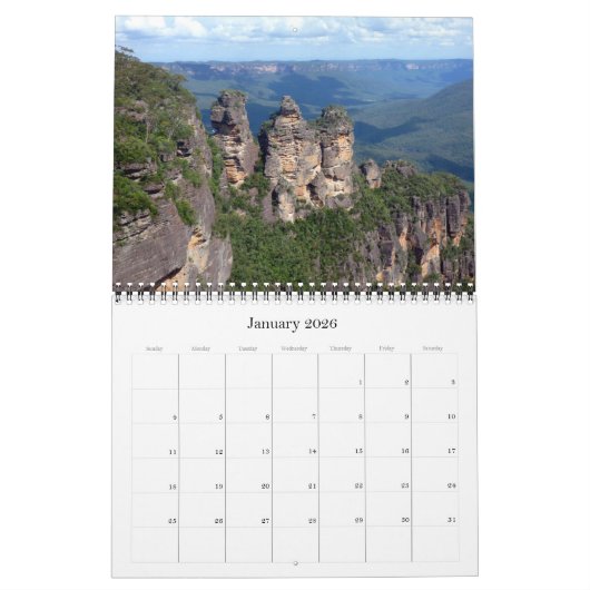 Blaue Berge 2025 Kalender (Jan 2026)