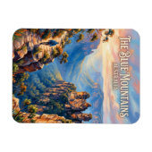 Blaue Berge Australien Magnet (Horizontal)