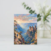 Blaue Berge Australien Postkarte (Stehend Vorderseite)