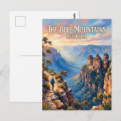 Blaue Berge Australien Postkarte (Vorne/Hinten)