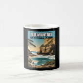 Blaue Berge � der endlose Horizont Australiens Kaffeetasse (Mittel)