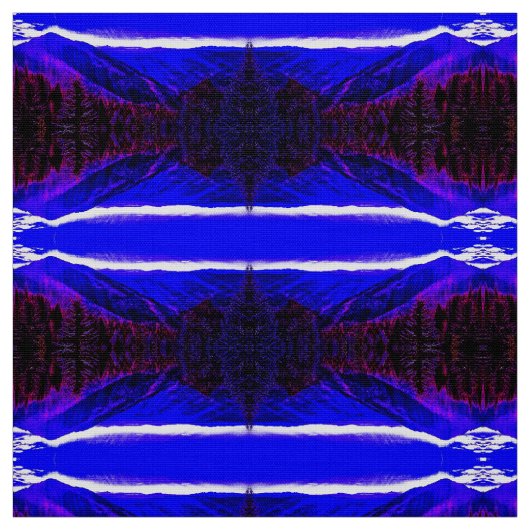 Blaue Berge des Feuers Stoff (Muster)