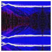 Blaue Berge des Feuers Stoff (Nahaufnahme)