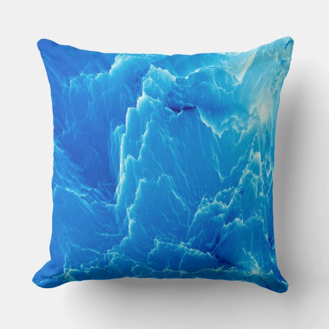 Blaue Berge. Fraktal Kissen (Vorderseite)