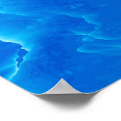 Blaue Berge. Fraktal Poster (Ecke)