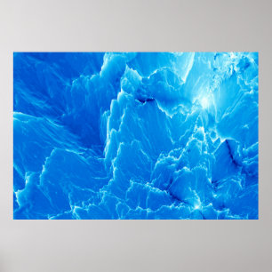 Blaue Berge. Fraktal Poster