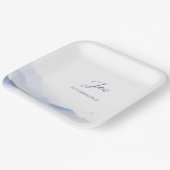 Blaue Berge geschlechtsneutral Geburtstag Pappteller (Gewinkelt)