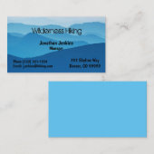 Blaue Berge im Freien Visitenkarte (Vorne/Hinten)