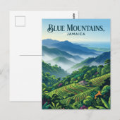 Blaue Berge Jamaika Postkarte (Vorne/Hinten)