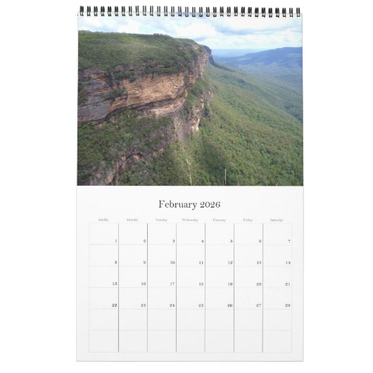 Blaue Berge Kalender (Feb 2026)